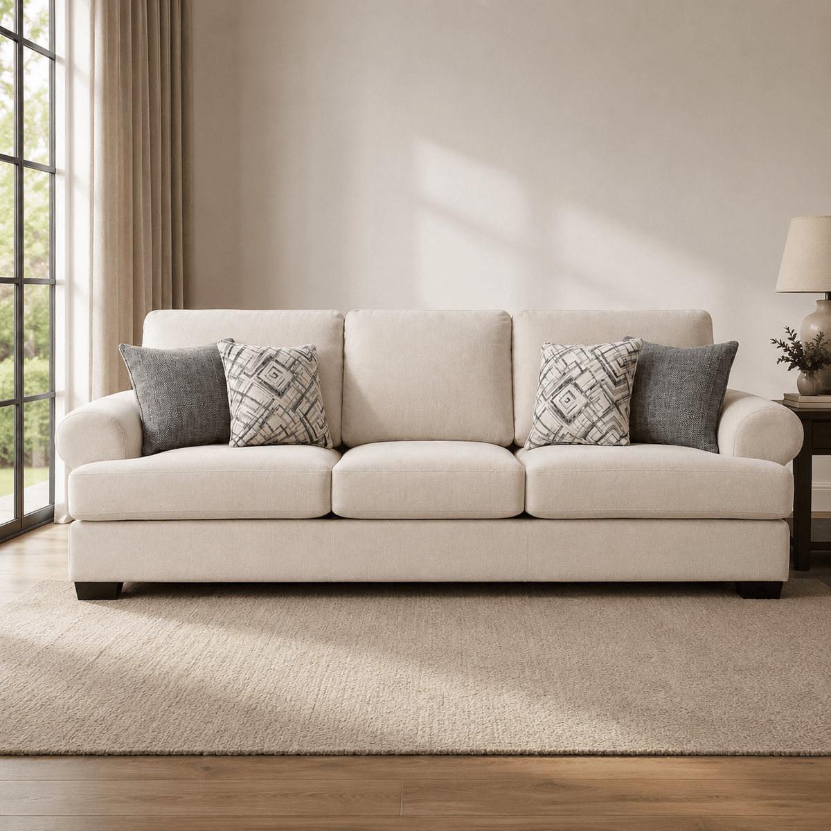 Elegant White XL Sofa XL Sofas| Roots Furniture