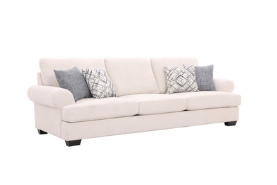 Elegant White XL Sofa - Al Rugaib Furniture