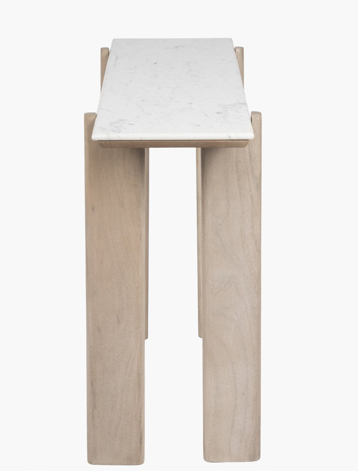 ELEN Acacia wood White Marble Console table Coffee Tables| Roots Furniture