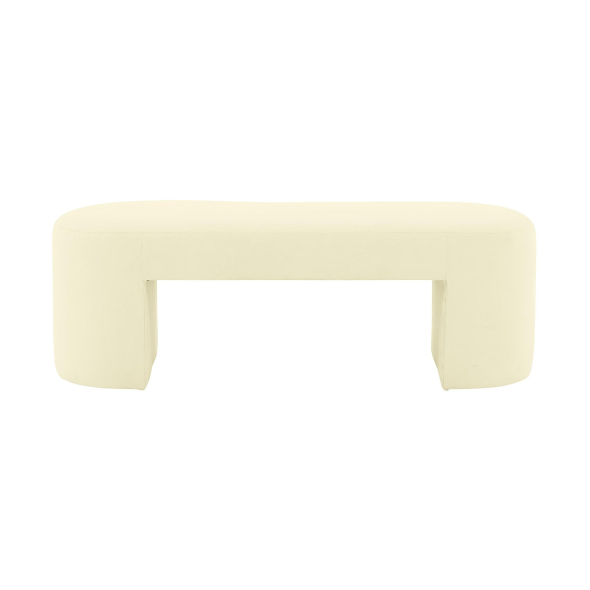 Elena Chiffon Yellow Velvet Bench Benches| TOV