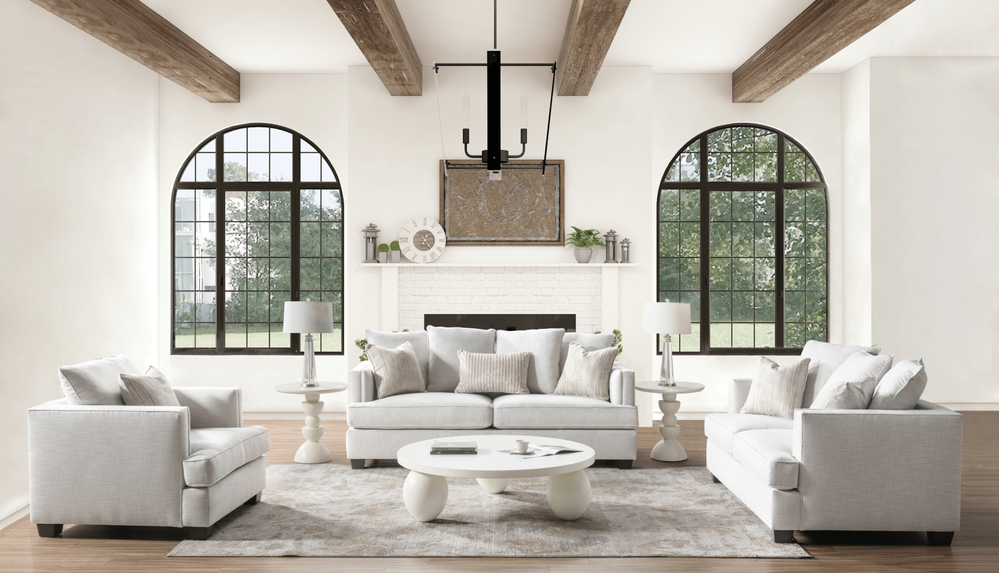 Elena Grey Sofa Set Living Room Sets| Roots Furniture