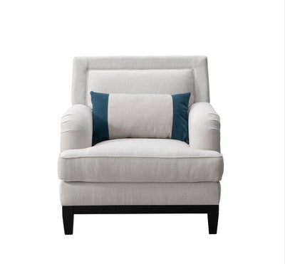 Elevated Greek Off - White Arm Chair - Al Rugaib Furniture