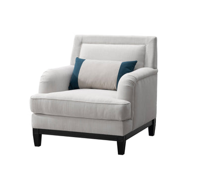 Elevated Greek Off - White Arm Chair - Al Rugaib Furniture