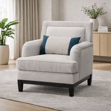 Greek Key Off White Chair