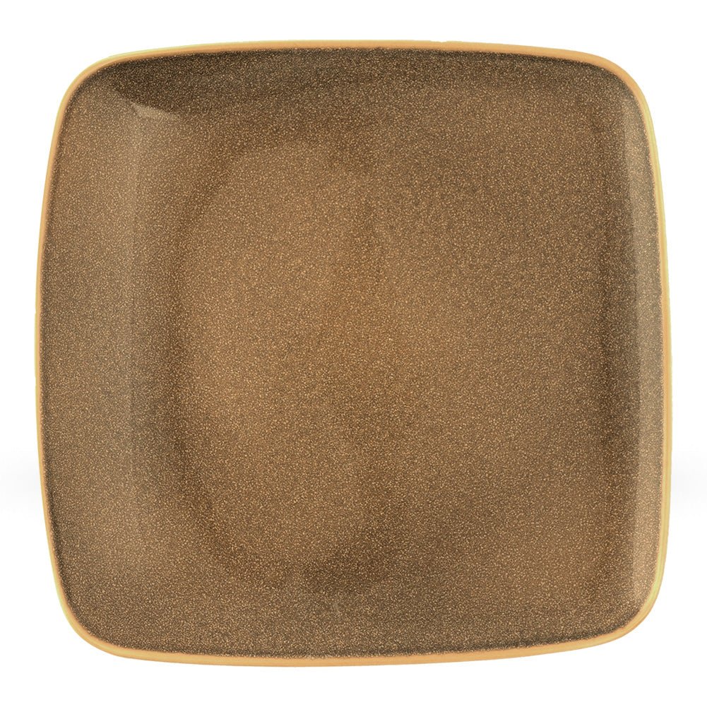 ELEVATED SQUARE PLATE-VS-27 CM-REACTIVE BURNT SIENNA-AHC-A Kitchen tools| Roots Furniture