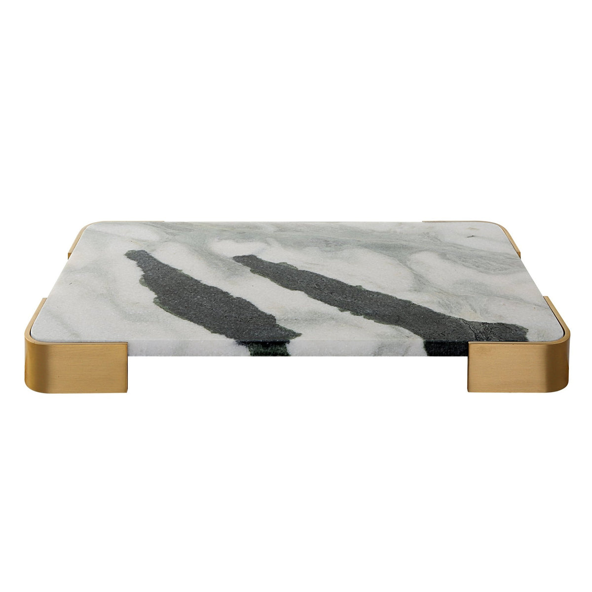 Elevated Tray/Plateau - Panda Marble Medium Tray| Uttermost