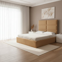 Eliana Honey Velvet King Bed