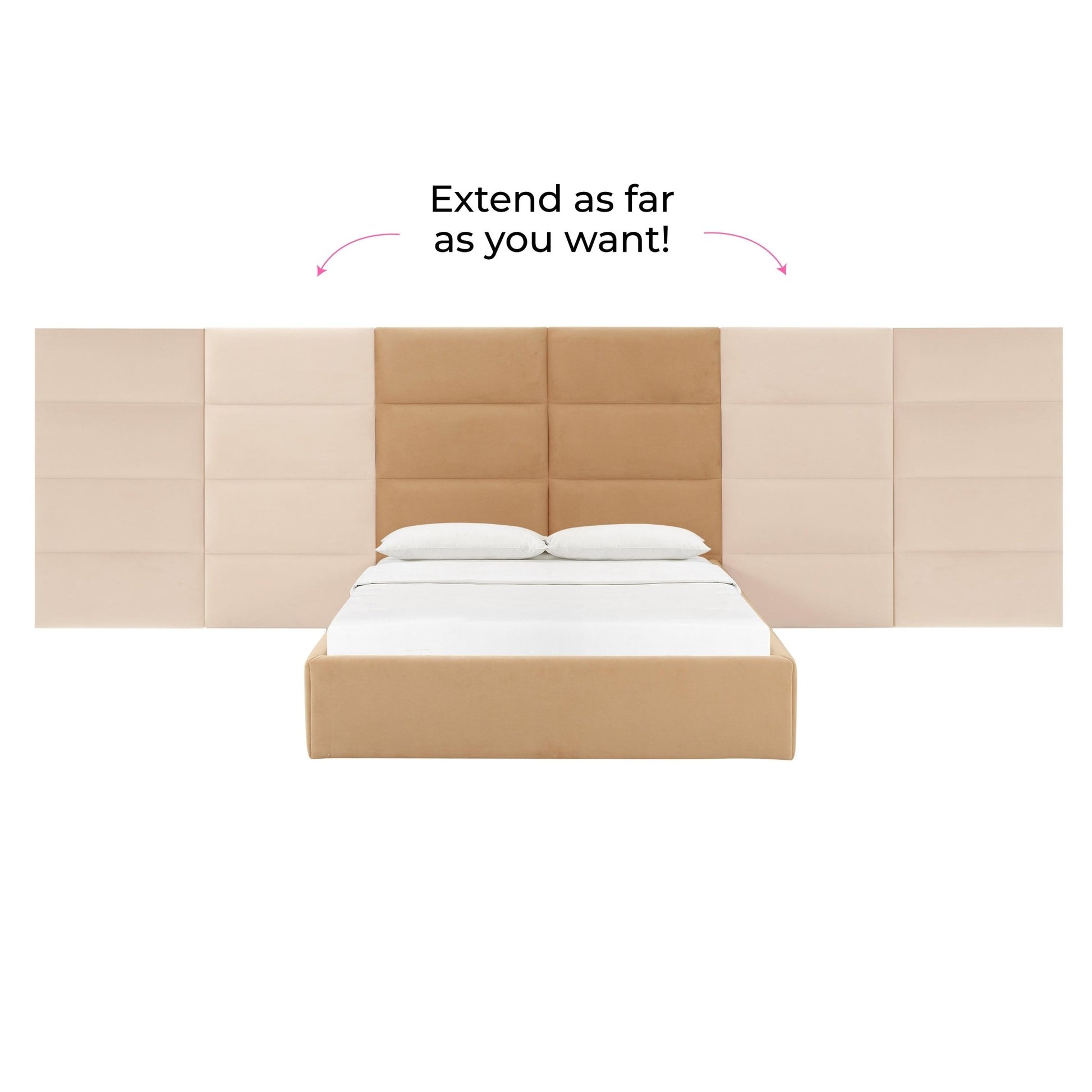 Eliana Honey Velvet King Wings (Set of 2) Beds| TOV
