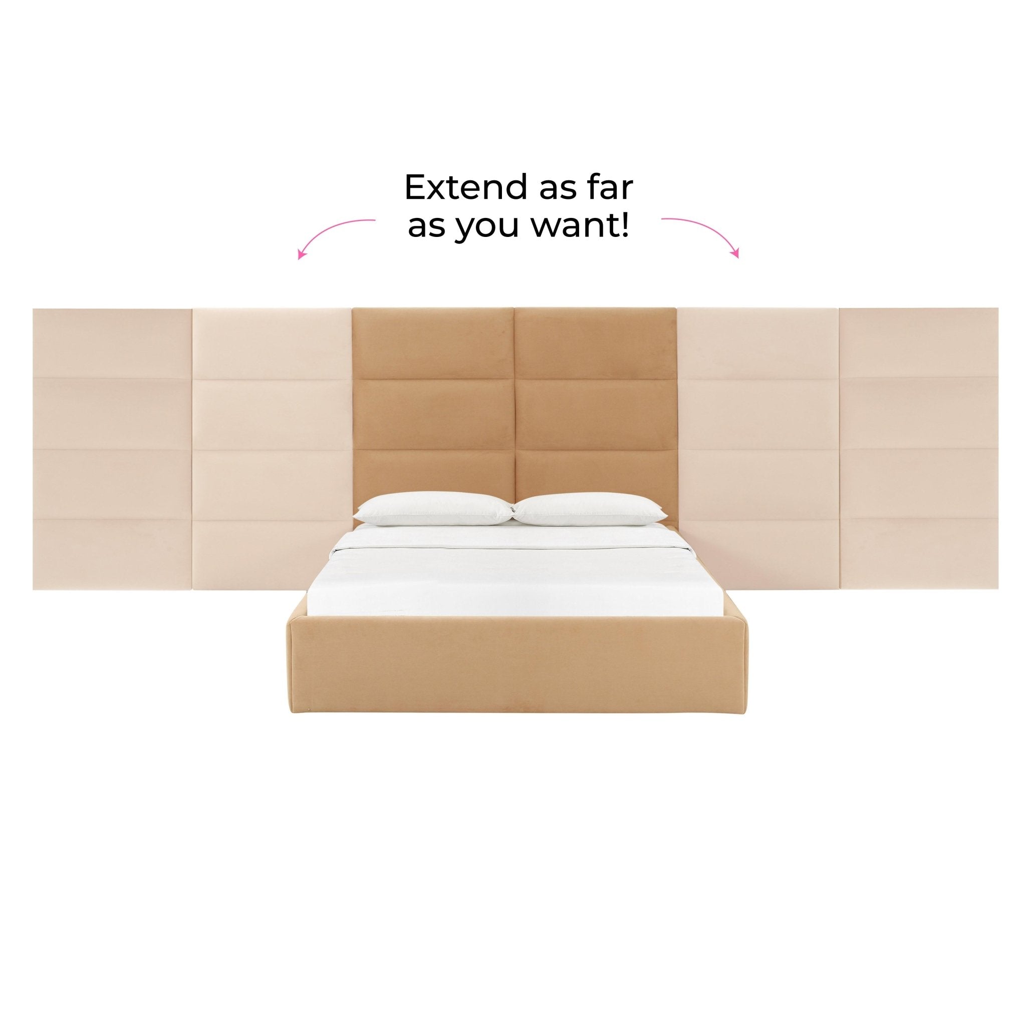 Eliana Honey Velvet King Wings (Set of 2) Beds| TOV