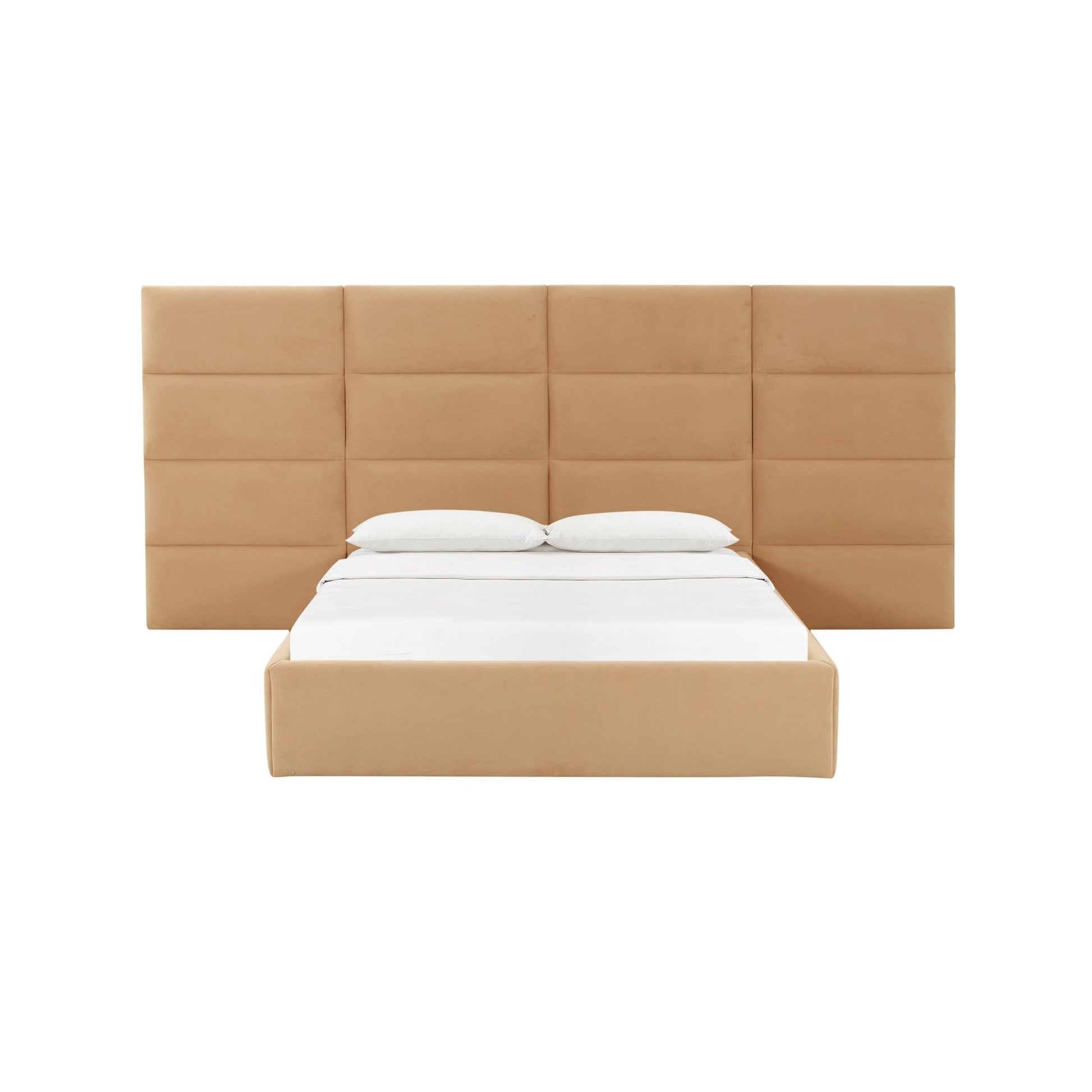 Eliana Honey Velvet Queen Wings (Set of 2) Beds| TOV