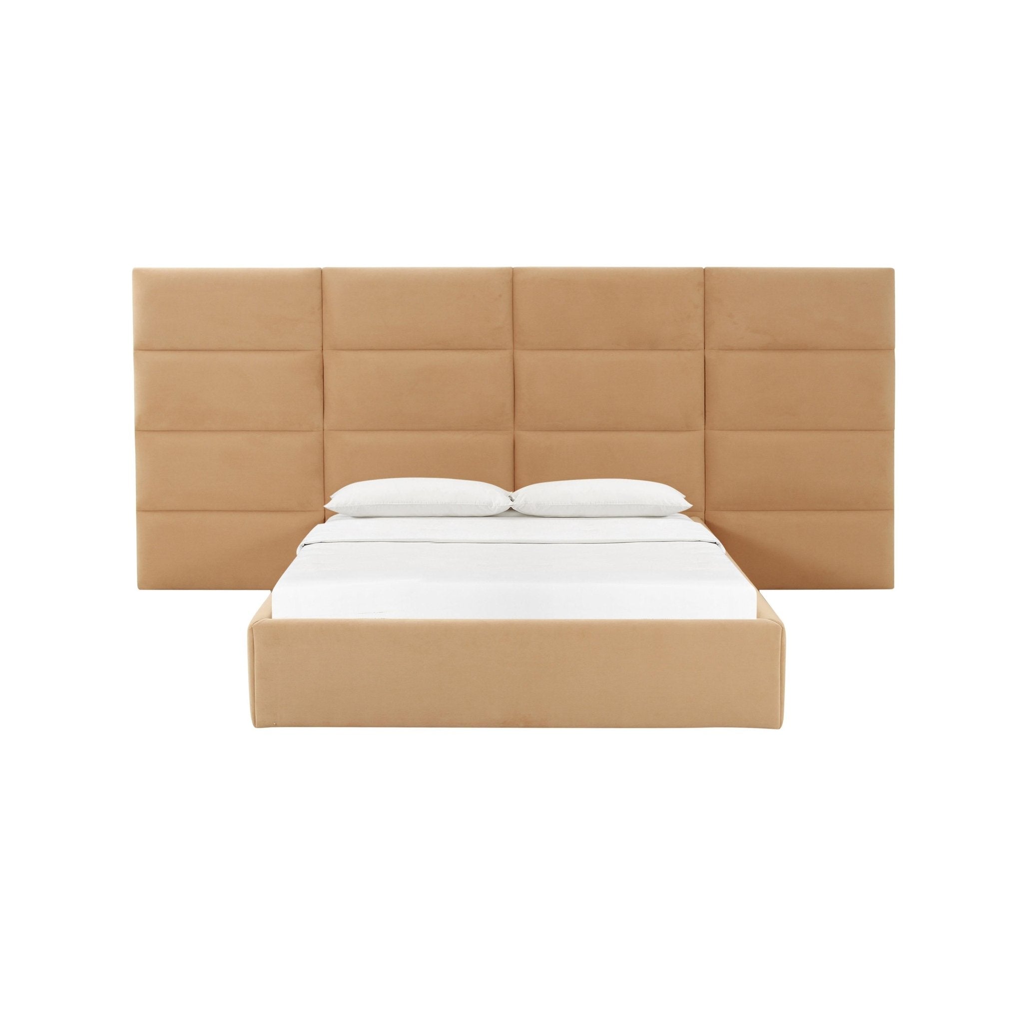 Eliana Honey Velvet Queen Wings (Set of 2) Beds| TOV