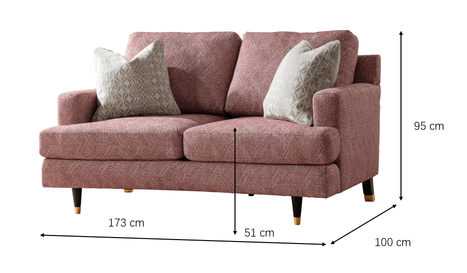 Elif Rosy Loveseat (173cm) Sofas & Loveseats| Roots Furniture