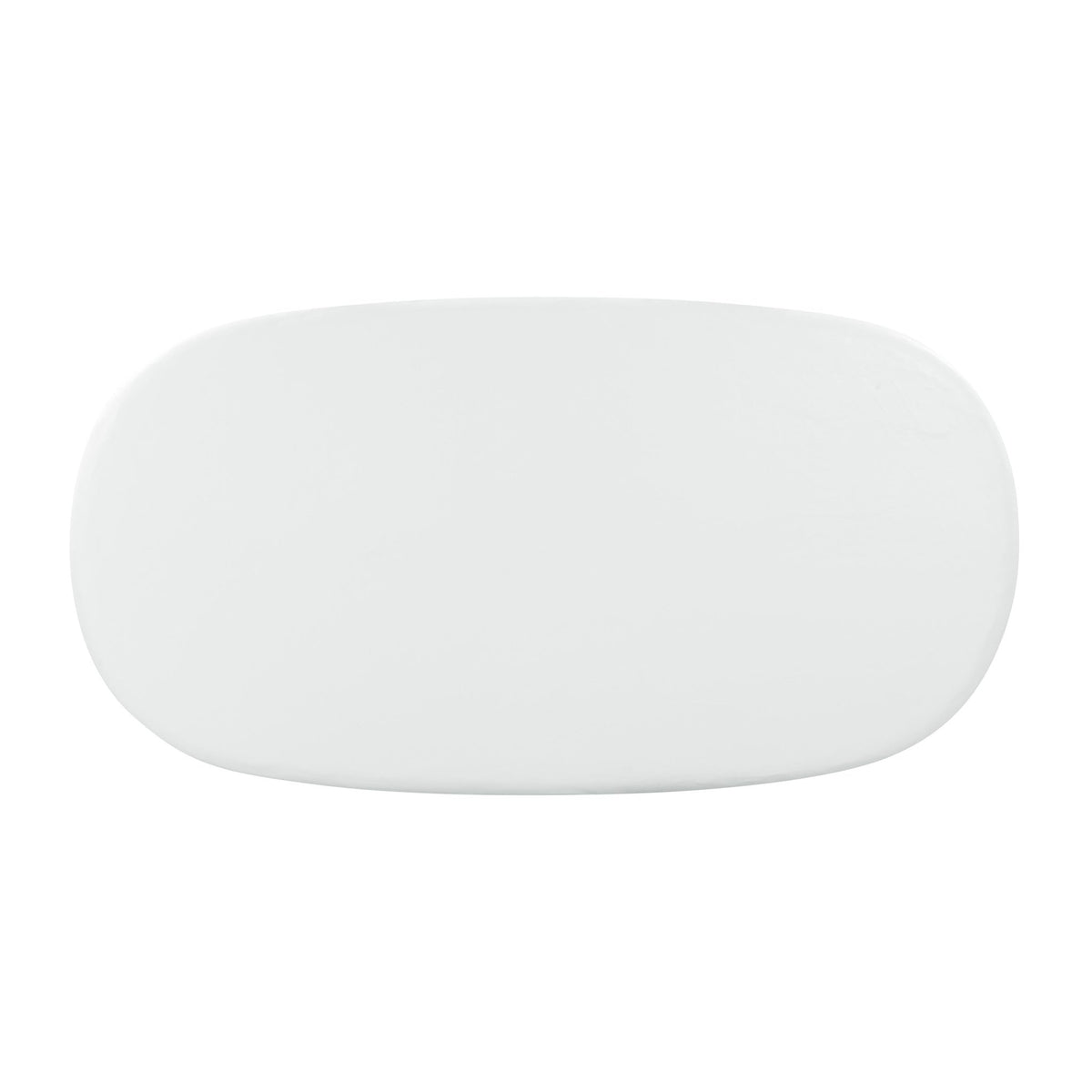 Elika White Faux Plaster Oval Dining Table Dining Tables| TOV