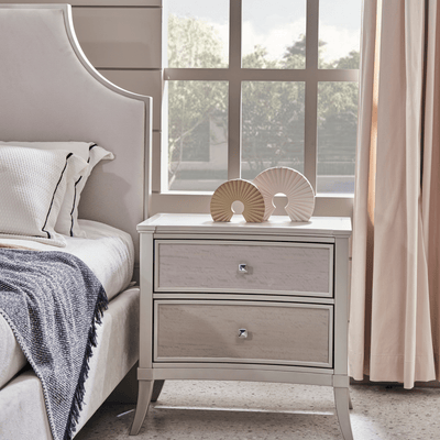 Elisora Brown King Bedroom Set With Two Free Gift GLASS TABLE LAMP - Al Rugaib Furniture