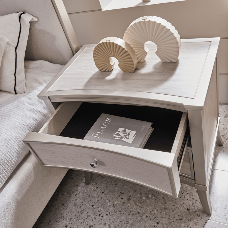 Elisora Brown King Bedroom Set With Two Free Gift GLASS TABLE LAMP - Al Rugaib Furniture