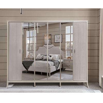 Elisora Brown King Bedroom Set With Two Free Gift GLASS TABLE LAMP - Al Rugaib Furniture