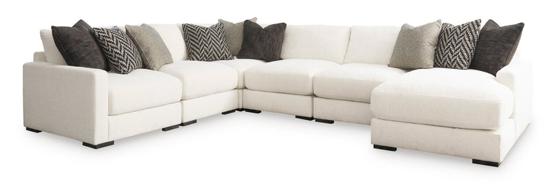 Elissa Court 6 - Piece Sectional with Chaise - Al Rugaib Furniture