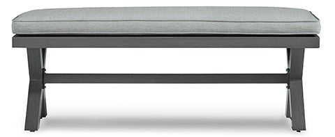Elite Park Outdoor Bench with Cushion Outdoor Chairs| Ashley Homestore
