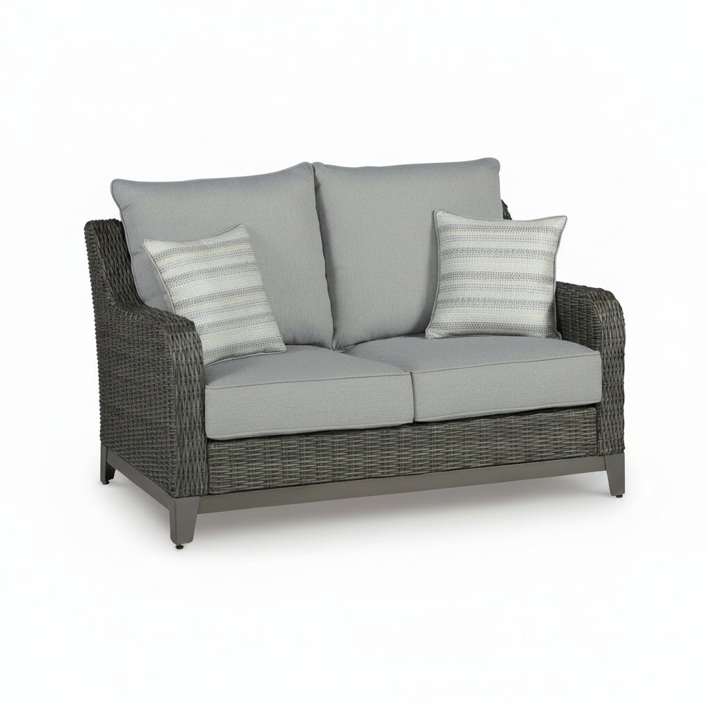 Elite Park Outdoor Loveseat with Cushion Outdoor Loveseats & Sofas| Ashley Homestore