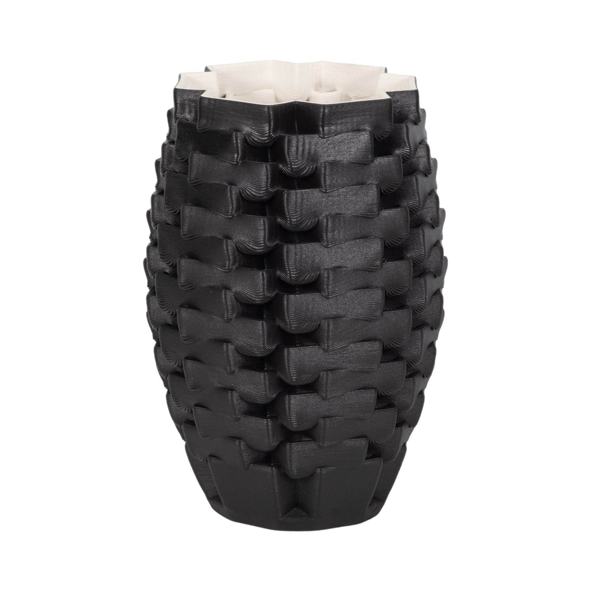 Ellesmere 3d Printed Vase, Black Vases and Jars| Sagebrook Home