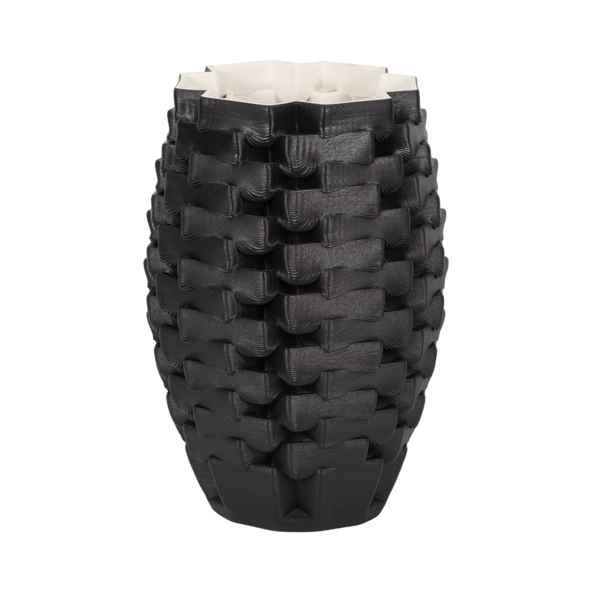 Ellesmere 3d Printed Vase, Black Vases and Jars| Sagebrook Home