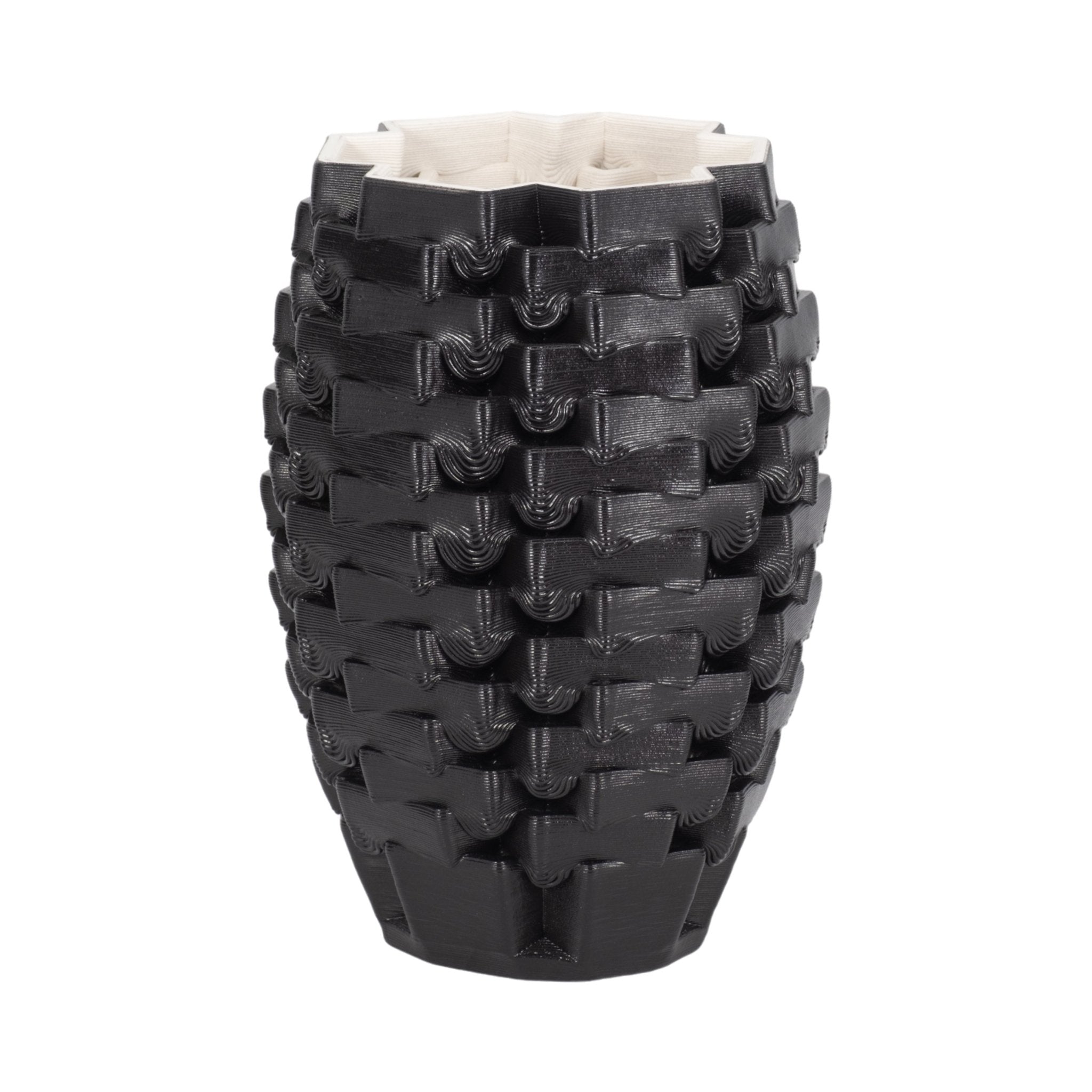 Ellesmere 3d Printed Vase, Black Vases and Jars| Sagebrook Home