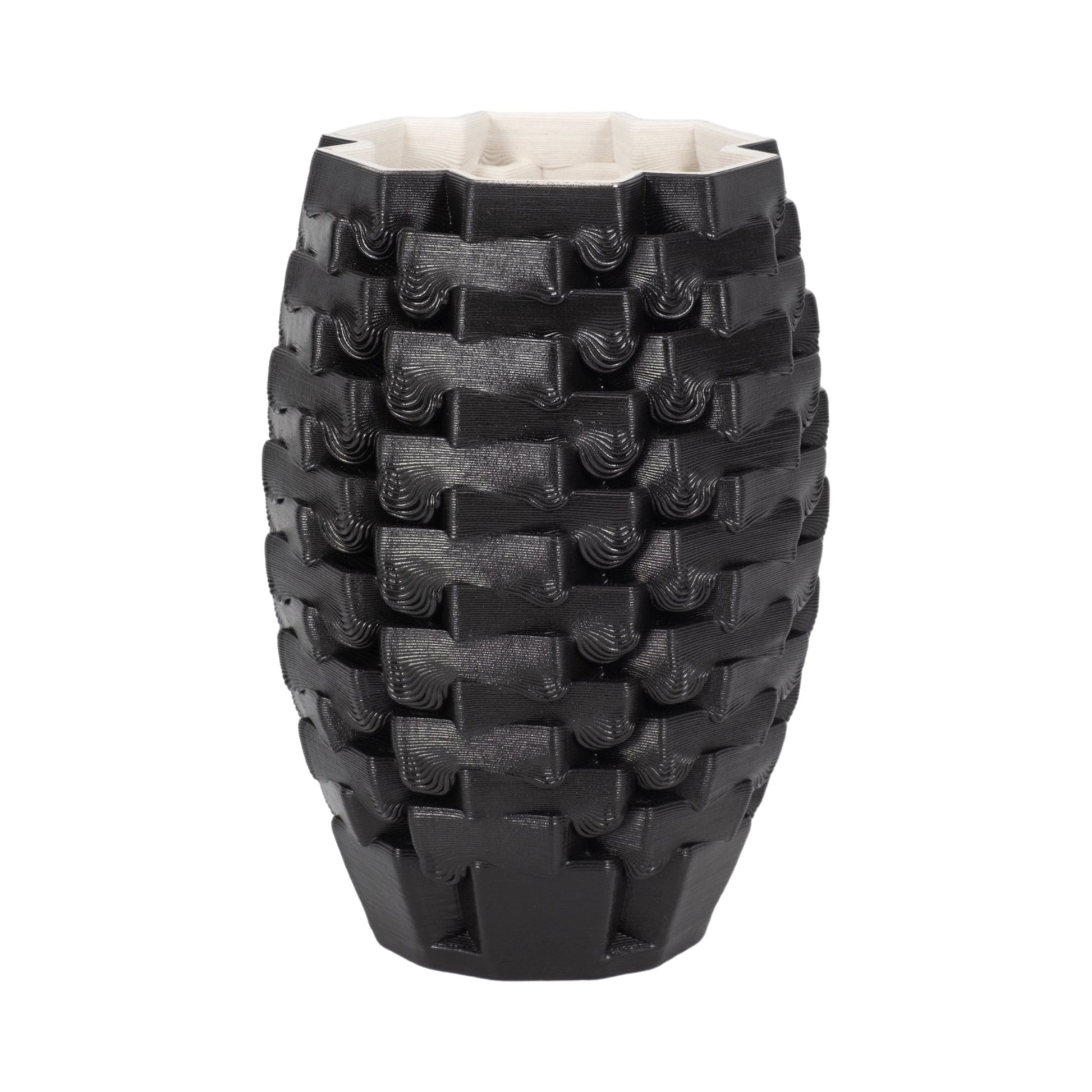 Ellesmere 3d Printed Vase, Black Vases and Jars| Sagebrook Home