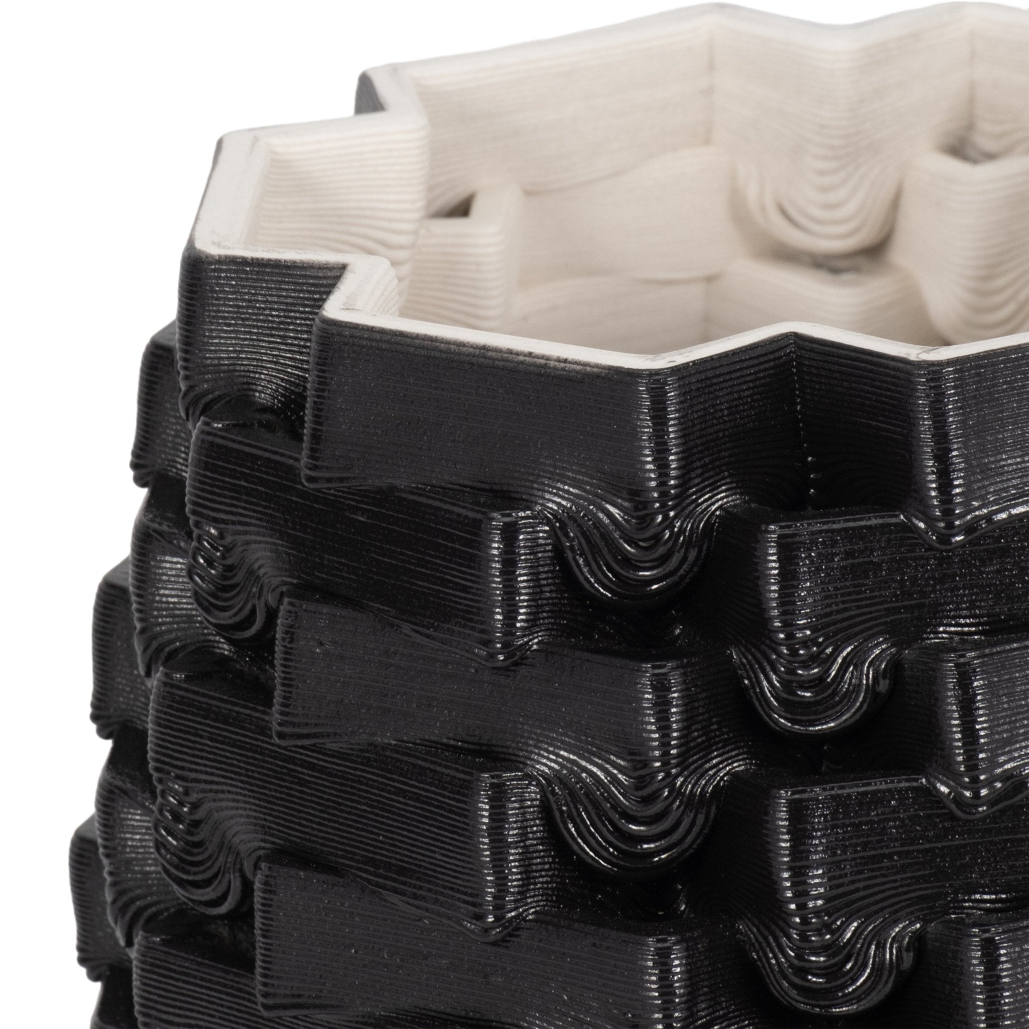 Ellesmere 3d Printed Vase, Black Vases and Jars| Sagebrook Home