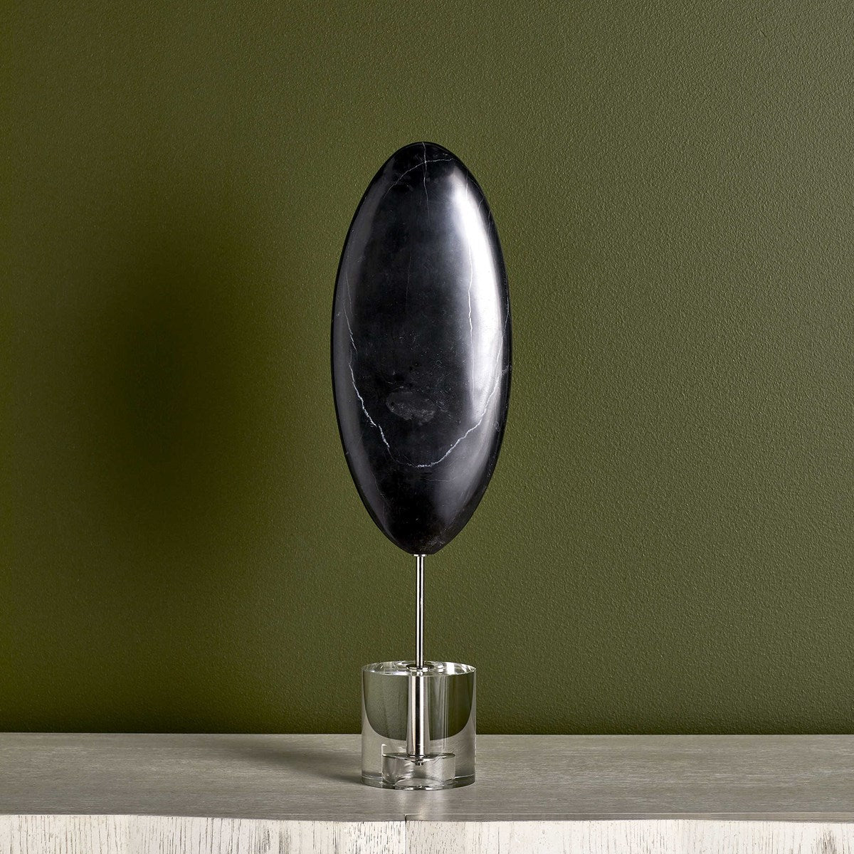 Ellipse Sculpture, Black Table Decors| Uttermost