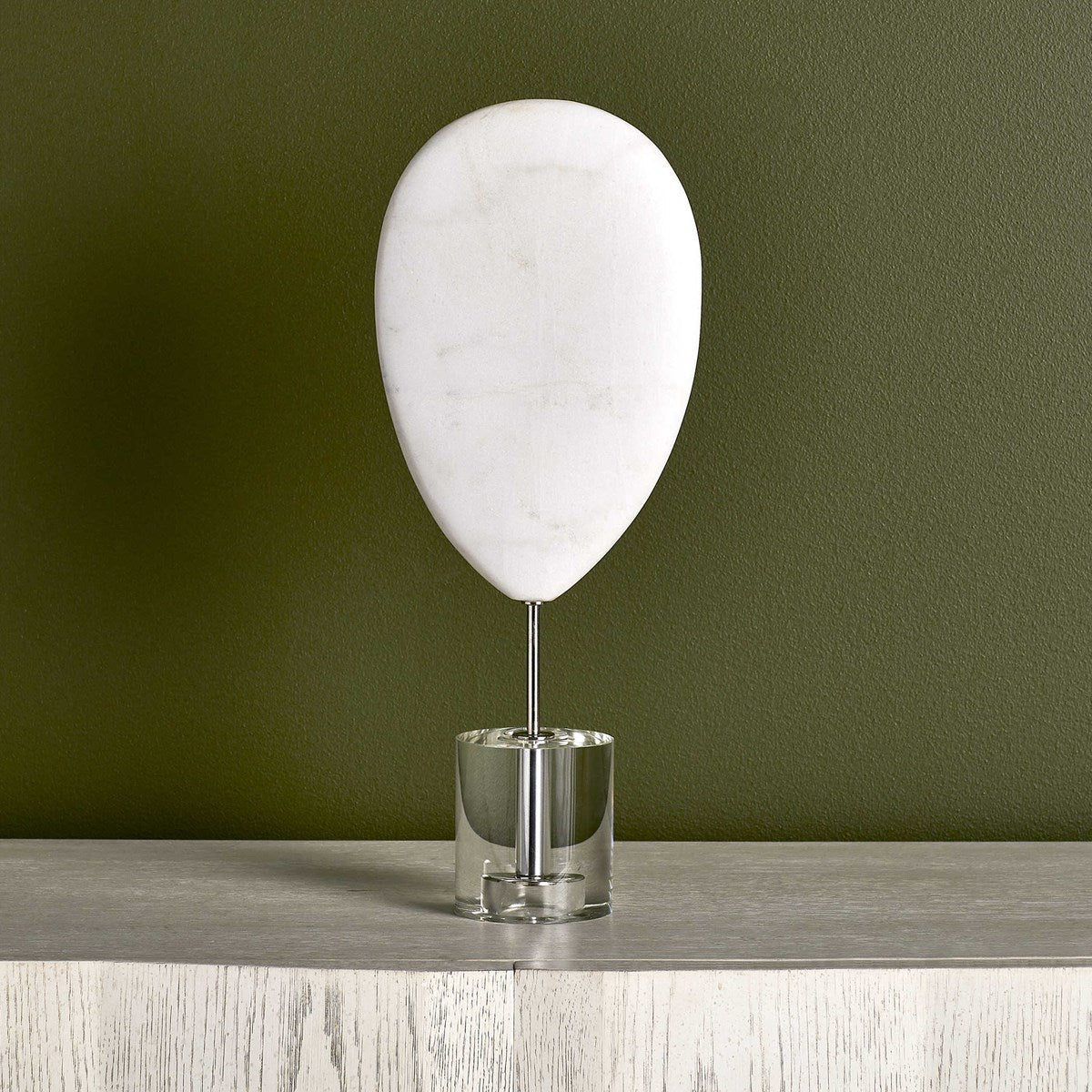 Ellipse Sculpture, White Table Decors| Uttermost