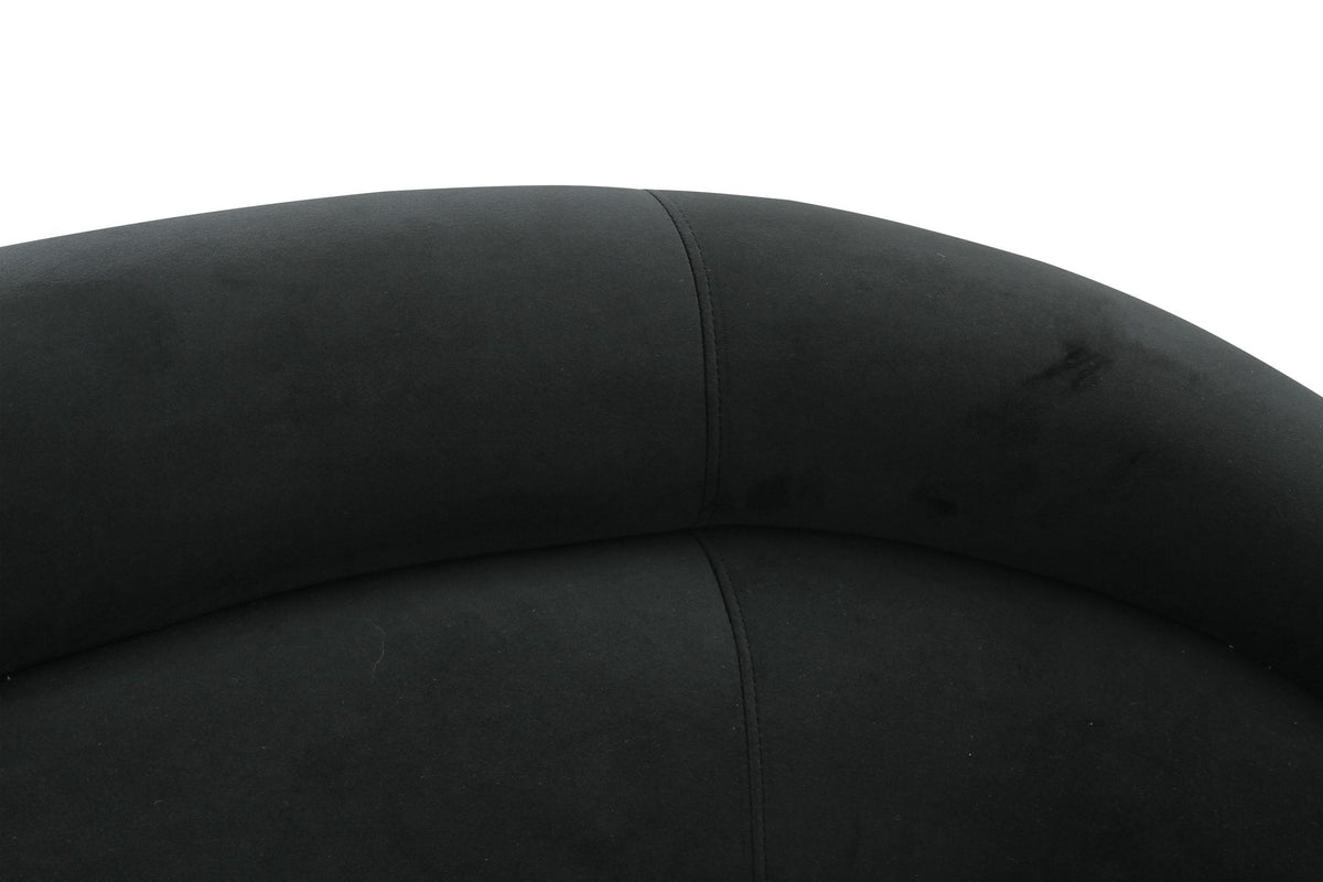 Ellison Black Velvet Sofa Sofas & Loveseats| TOV