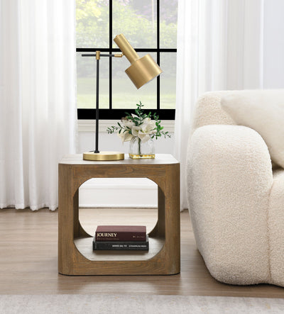 Elm Wood Side Table - Al Rugaib Furniture