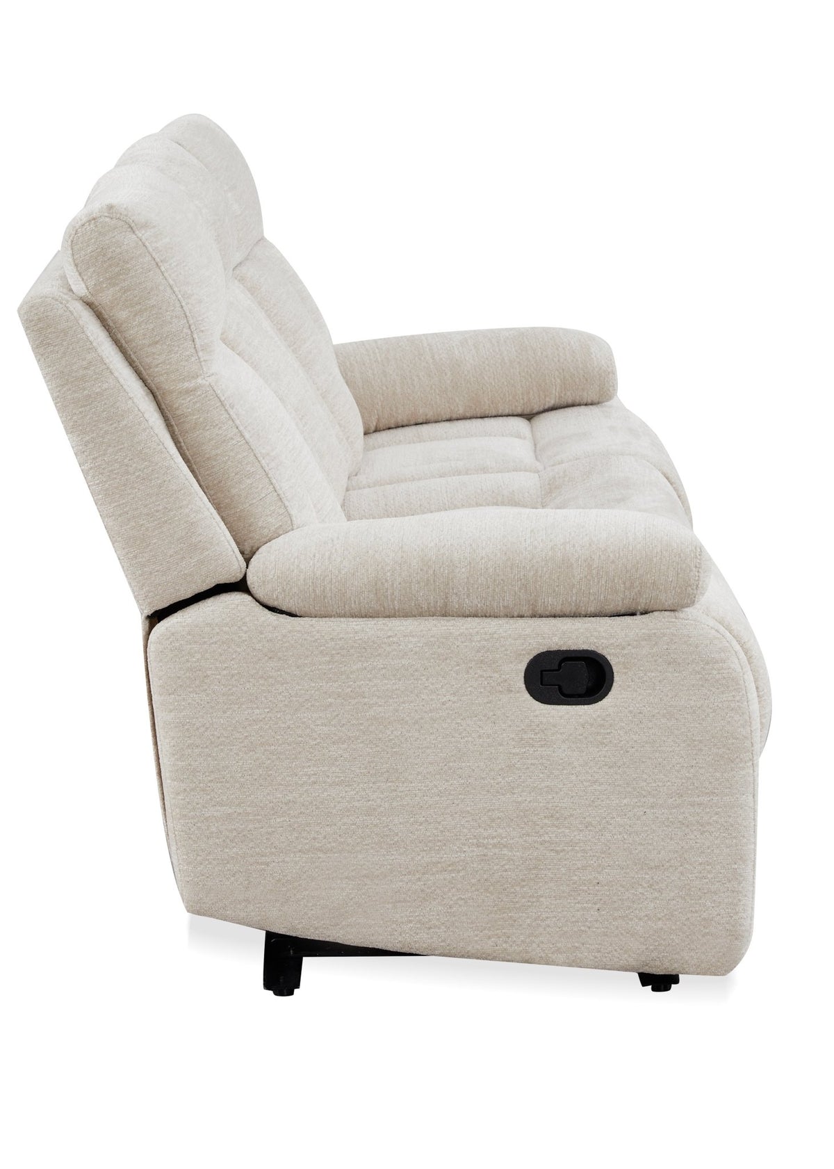 Eloria Beige 3 Seater Motion Sofa Recliners| Roots Furniture