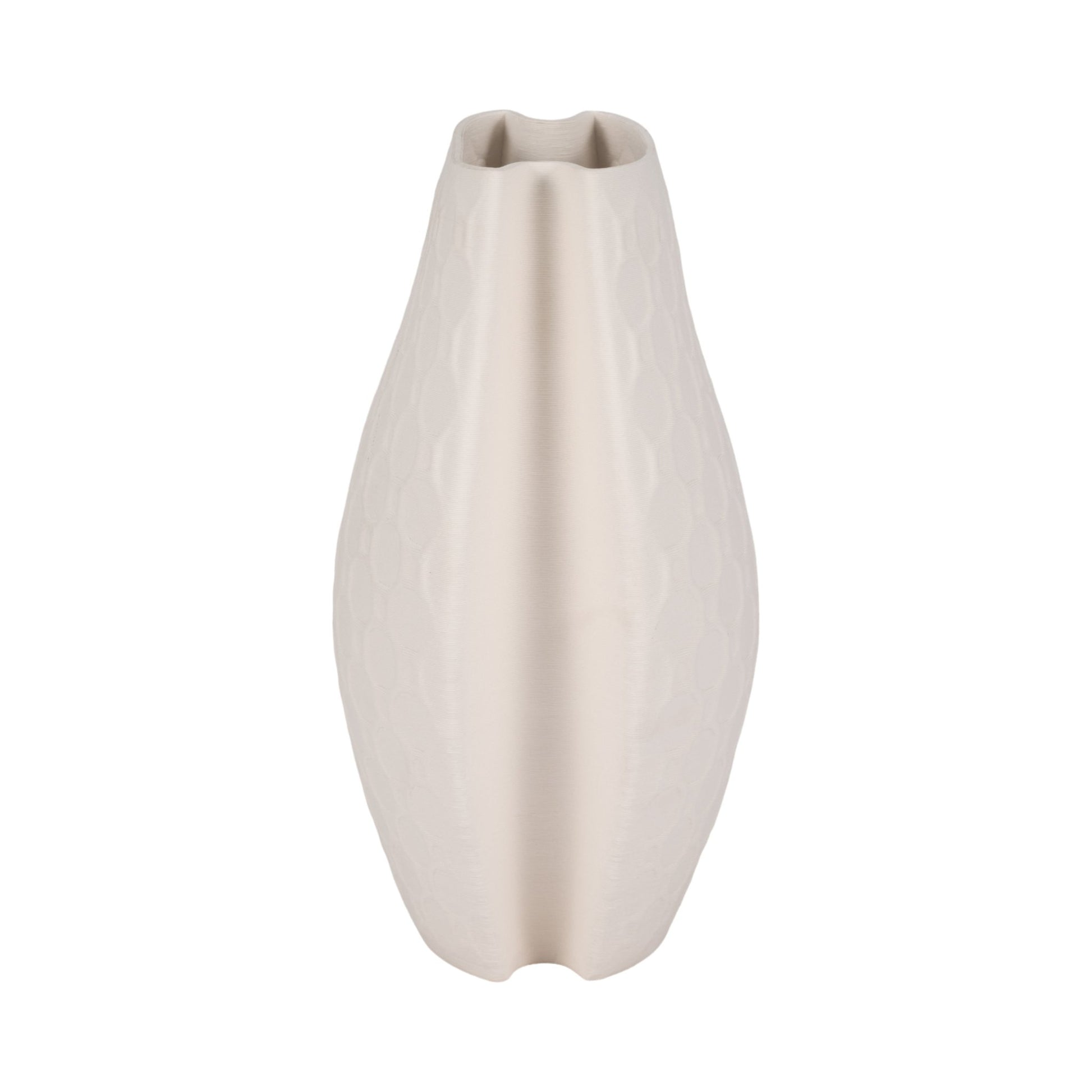 ELPHANTINE 3D PRINTED VASE, IVORY/BEIGE Vases and Jars| Sagebrook Home