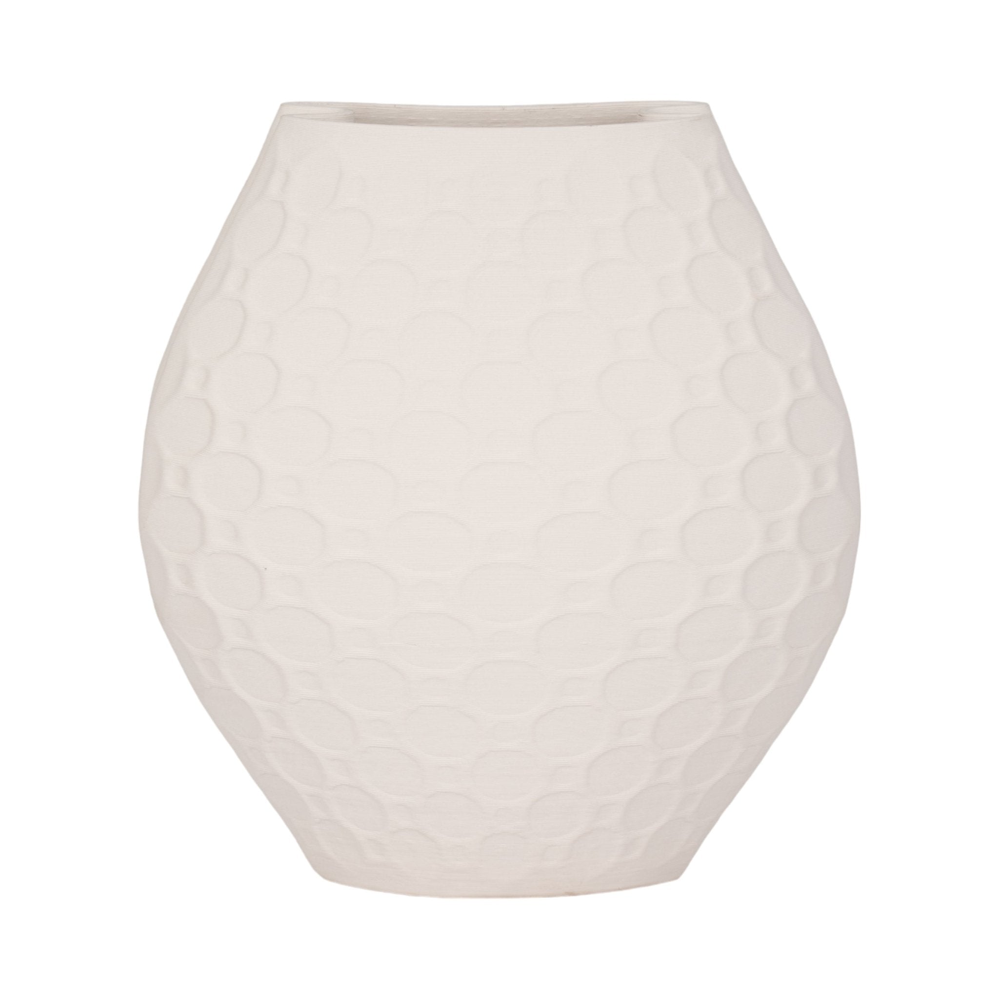 ELPHANTINE 3D PRINTED VASE, IVORY/BEIGE Vases and Jars| Sagebrook Home