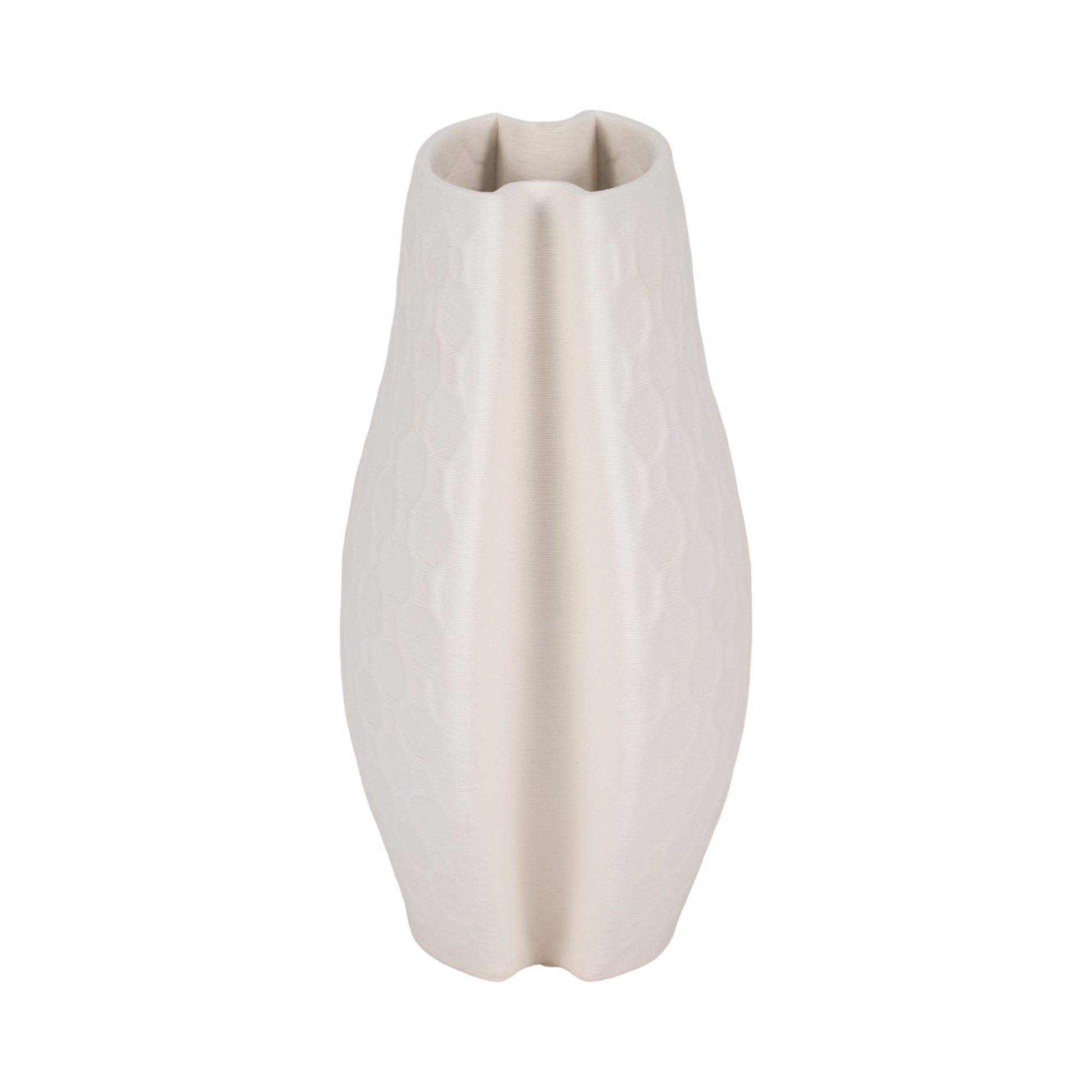 ELPHANTINE 3D PRINTED VASE, IVORY/BEIGE Vases and Jars| Sagebrook Home