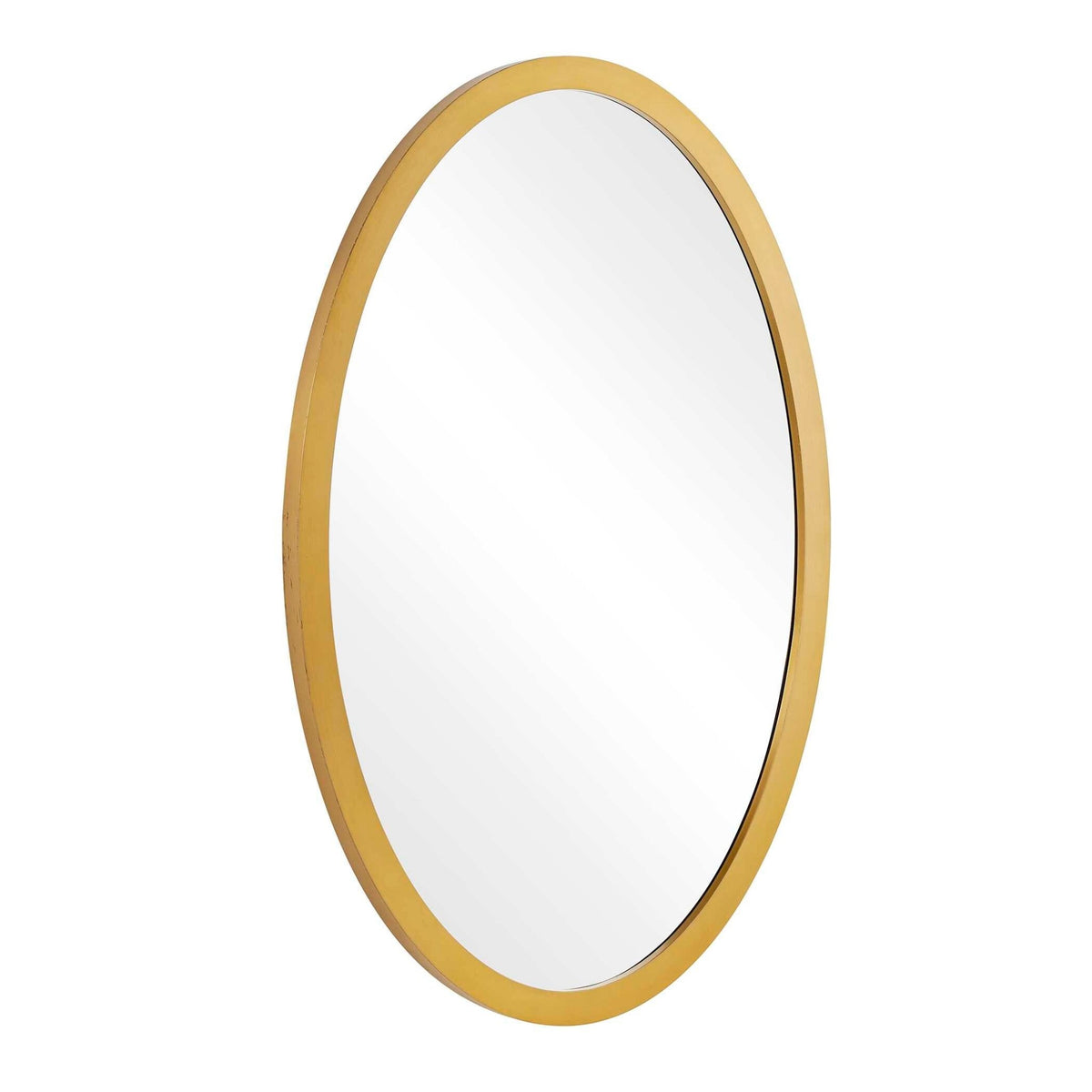 Elstree Antique Brass Oval Mirror Mirrors| Uttermost