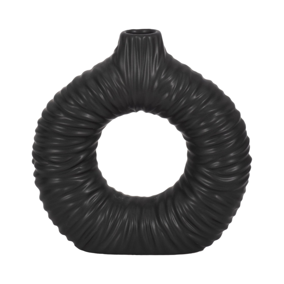 Embry Cream/Black Vase Vases and Jars| Sagebrook Home
