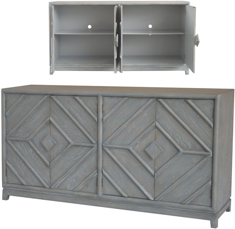 Emerson Diamond Grey Oak Sideboard Consoles & Sideboards| Crestview