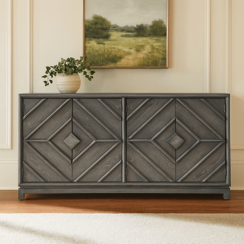 Emerson Diamond Grey Oak Sideboard Consoles & Sideboards| Crestview