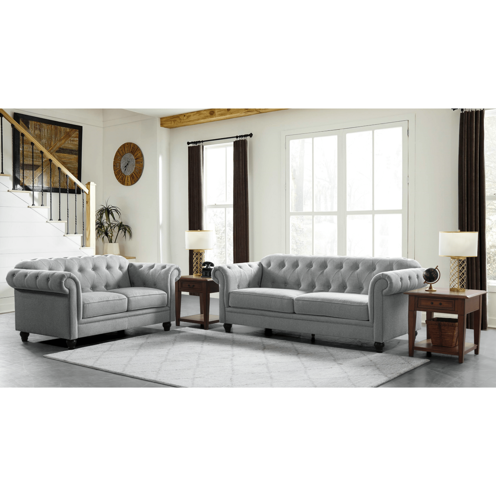 Emilia Grey Sofa W230 Sofas & Loveseats| Roots Furniture