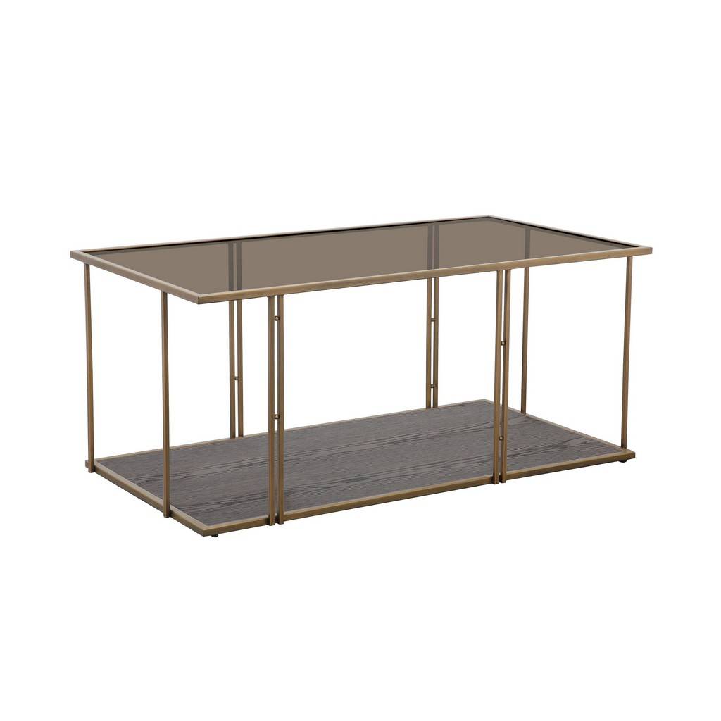 Emma Brown Ash & Glass Coffee Table Coffee Tables| TOV
