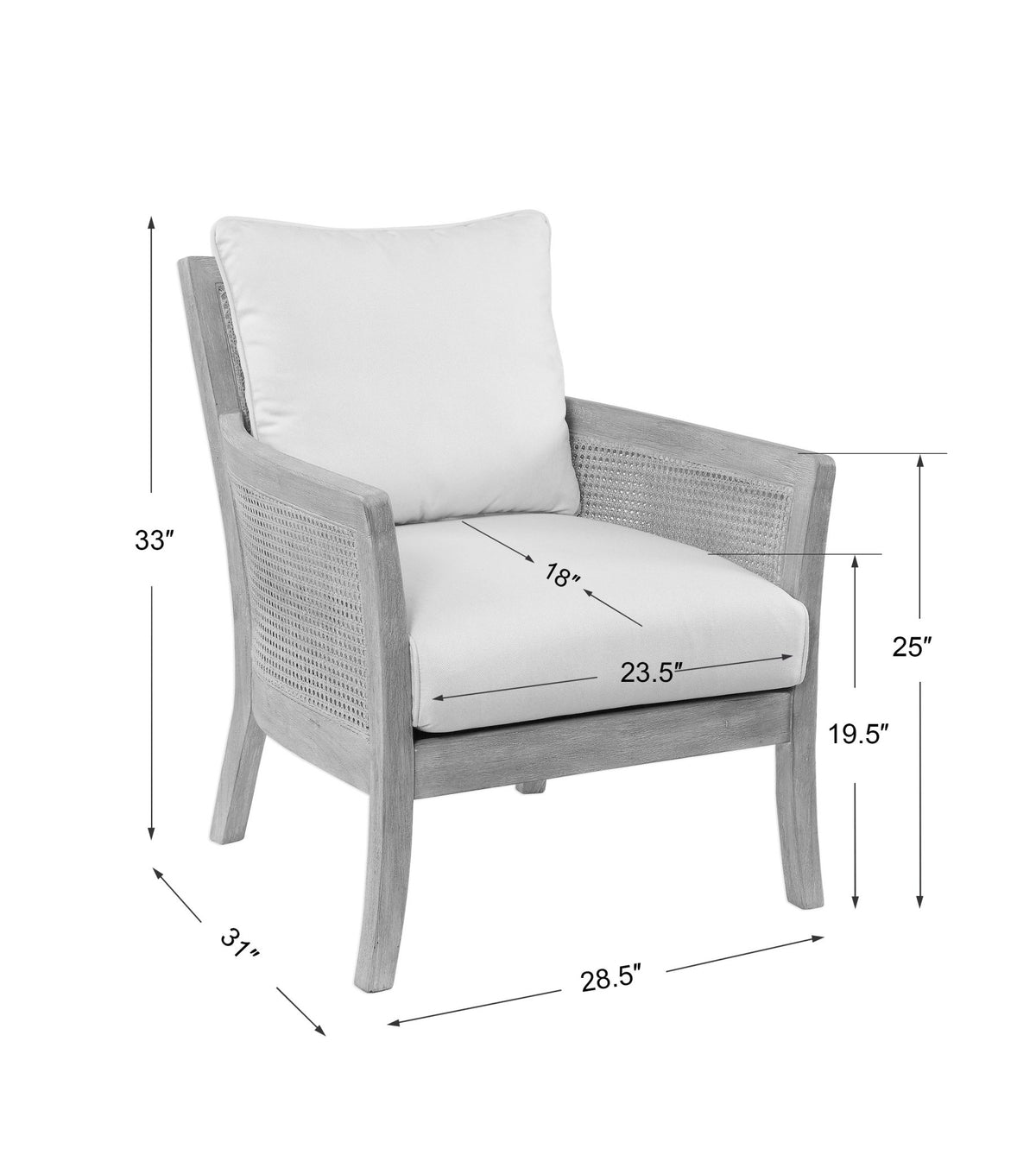 Encore Armchair, Natural Chairs| Uttermost