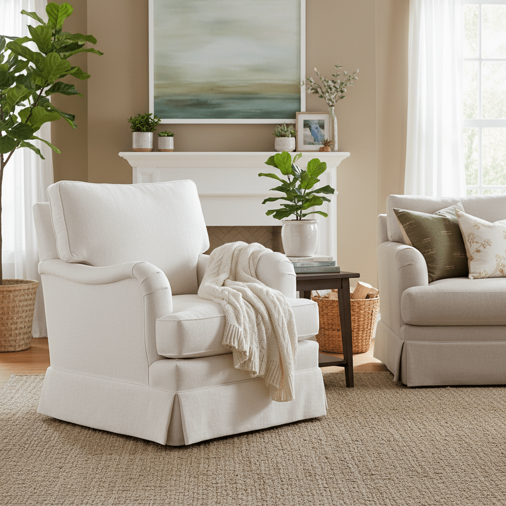 English Arm Swivel Glider Chairs| Fairfield Chair
