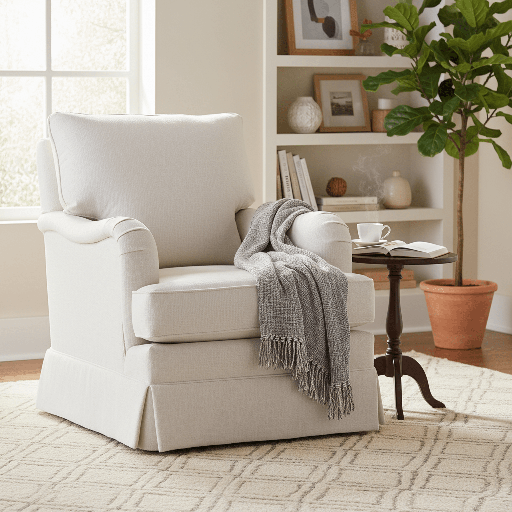 English Arm Swivel Glider Chairs| Fairfield Chair