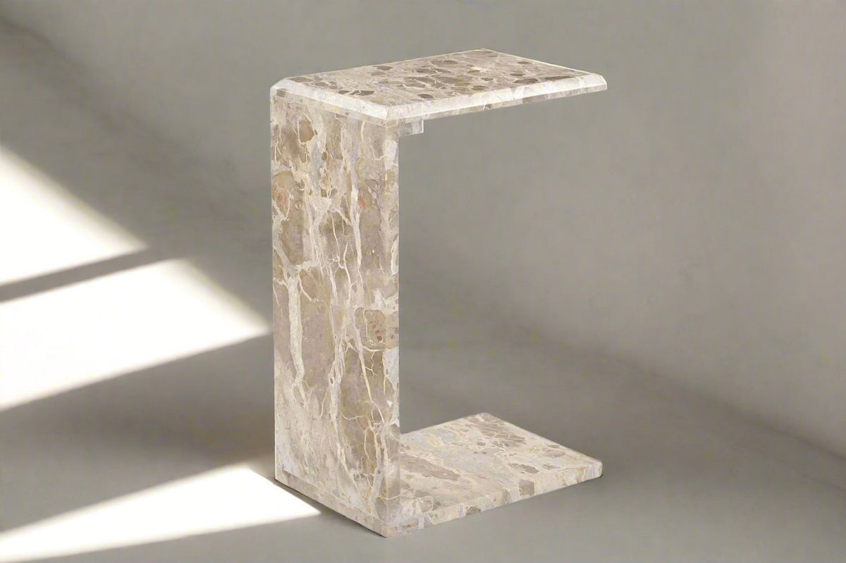 Enid MARBLE C TABLE Beige Accent & End Tables| Roots Furniture