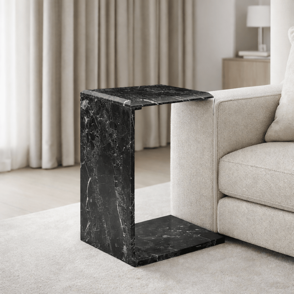 Enid MARBLE C TABLE Black Accent & End Tables| Roots Furniture