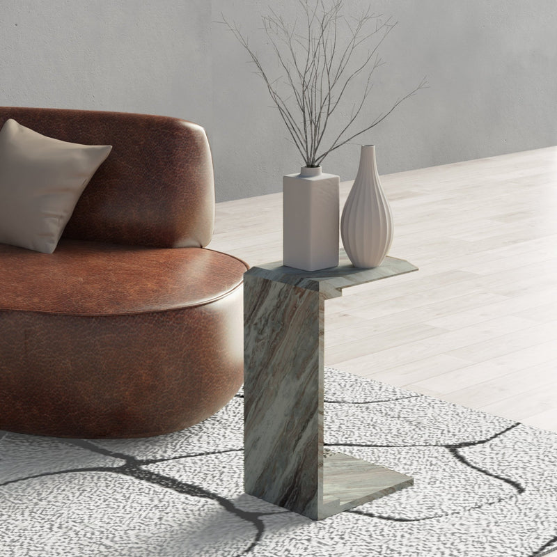 Enid MARBLE C TABLE Grey - Al Rugaib Furniture