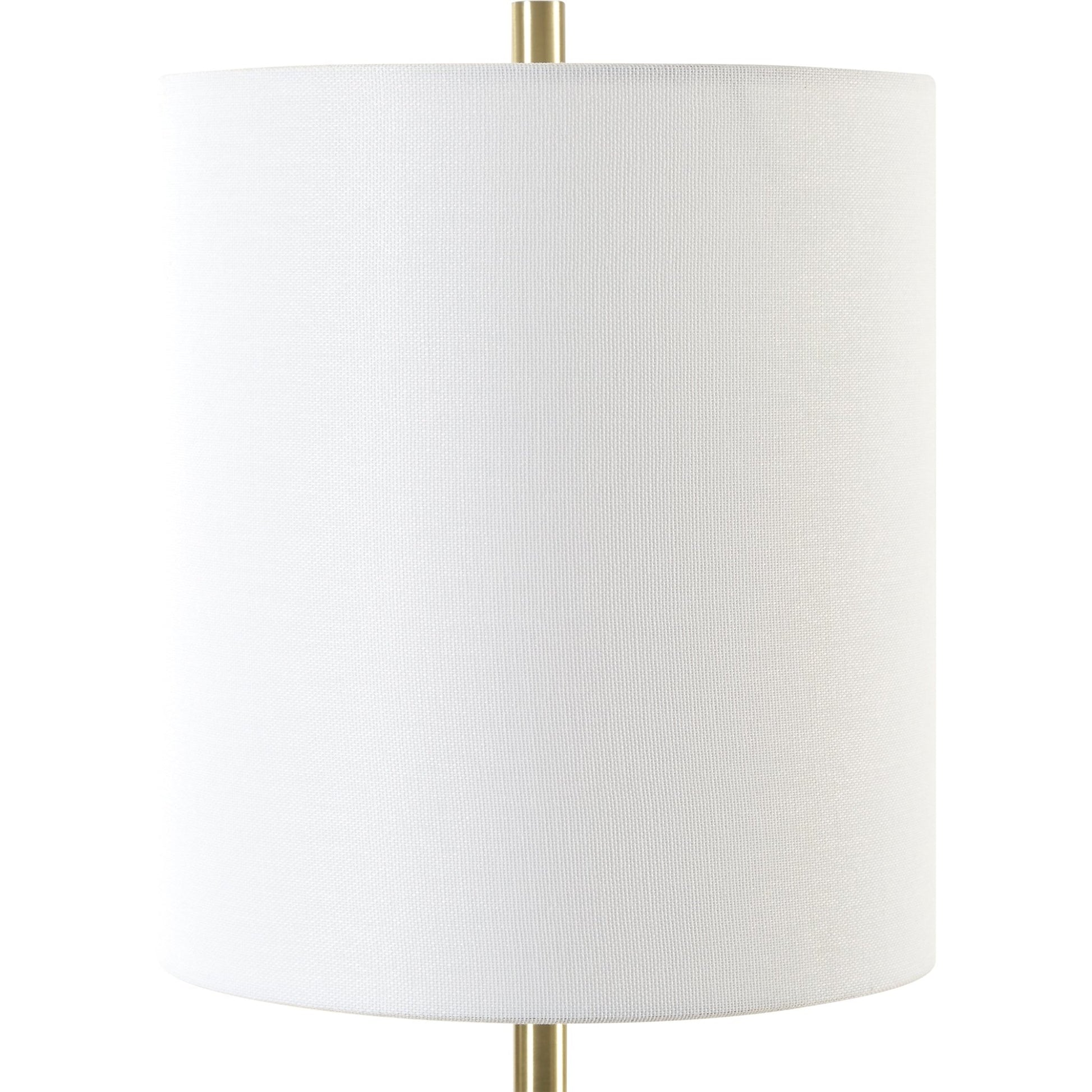 Enigma Teal Blue Glass Buffet Lamp Floor lamps| Uttermost