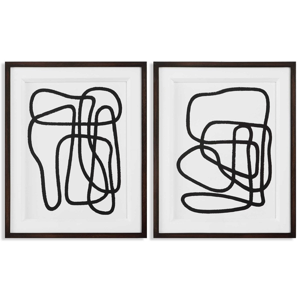 Entangle Framed Prints, S/2 Wall Art| Uttermost